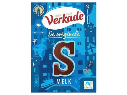 Chocoladeletter Verkade melk S 135 gram
