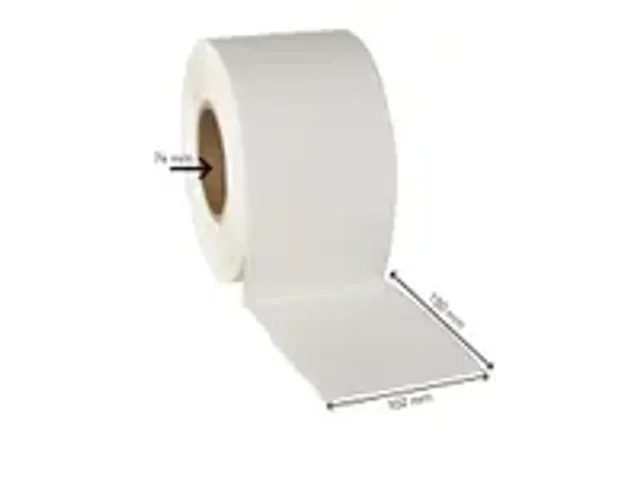 OUTLET Etiquette compatible Zebra 102x150mm Blanc Noyau 76mm
