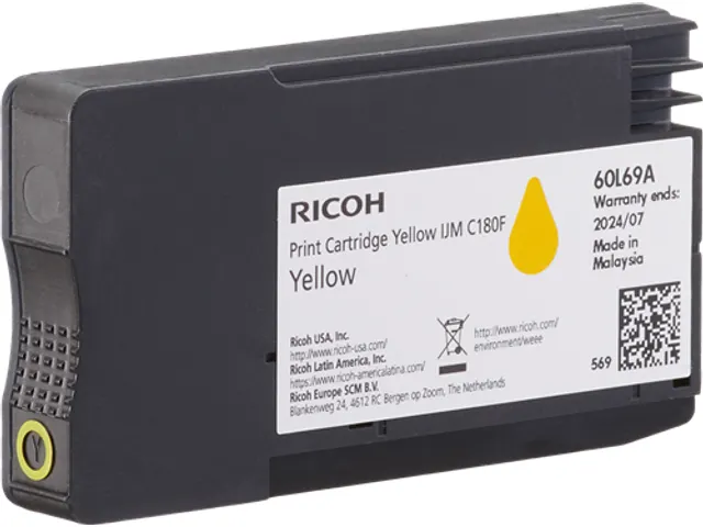 408520 RICOH IJM cartridge yellow 1600