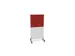scheidingswand,HxB 1545x800mm,Bl-wit,BN4011-rood