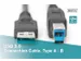 USB 3.0-aansluitkabel type A-B mannelijk/mannelijk 1,8m USB 3.0-compat