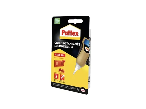 Secondelijm Pattex Gold GEL tube 3 gram op blister