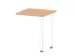 table de rallonge,haut. régl.,HxlxP 720-840x600x600mm,NE-érable