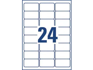 Avery Zweckform Ultra-Sterke Etiketten wit 63.5x33.9mm Wit 240 stuks - 2