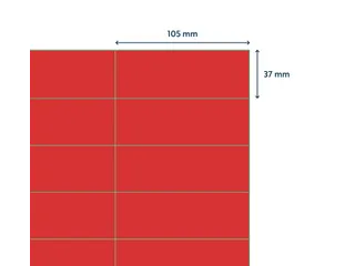 Gekleurde Etiketten 105x37mm Rood 42617 1000 Vel - 3