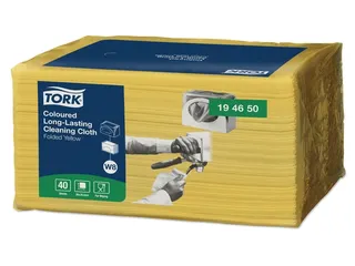 Reiningingsdoek Tork Long Lasting W8 multifunctioneel geel 194650 - 5