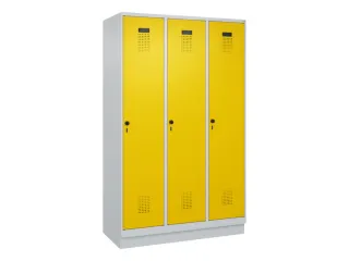 locker,HxBxD 1950x1200x500mm,3vak,vak B 400mm,draaigrendel,sokkel - 3