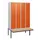 locker met bank,HxBxD 1950x1200x815mm,4vak,vak B 300mm,cil.-slot