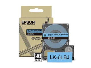 C53S672082 Epson 24mm blauw zwart LK-6LBJ lettertape mat 8m - 1
