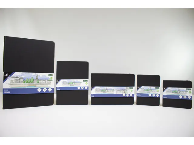 Carnet de croquis PU couverture rigide 80 feuilles A4 noir
