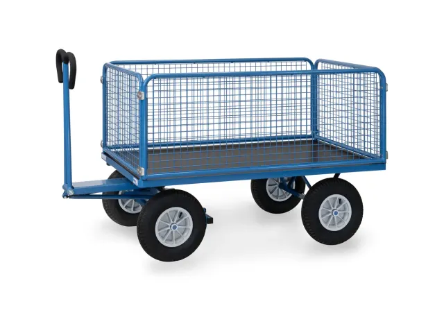 Handtrekwagens 6435l 1000kg 1600x900mm Draadgaas Luchtbanden