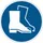 Vloermarkeringssticker Blauw Gebruik Veiligheidsschoenen 430mm