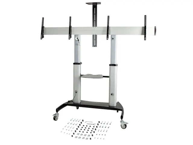 Dual TV Standaard op Wielen voor 37-60 Inch VESA TV's