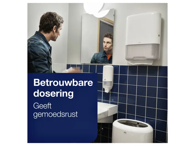 Tork 553000 H3 C-vouw en Z-vouw Handdoek Dispenser Elevation Wit