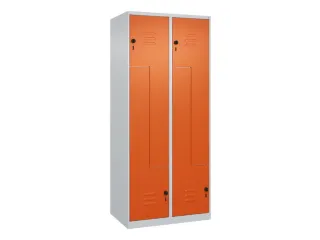 Z-garderobekast,HxBxD 1850x800x500mm,vak B 200/400mm,draaigrendel - 1