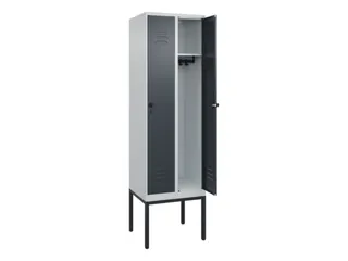locker,HxBxD 2120x600x500mm,2vak,vak B 300mm,draaigrendel - 2