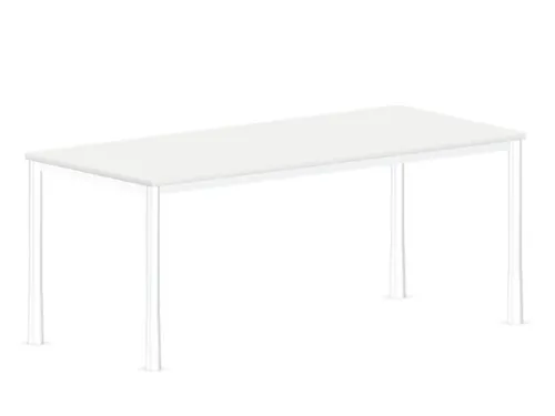 In hoogte verstelbaar bureau,HxBxD 720-840x1800x800mm,Bl-wit