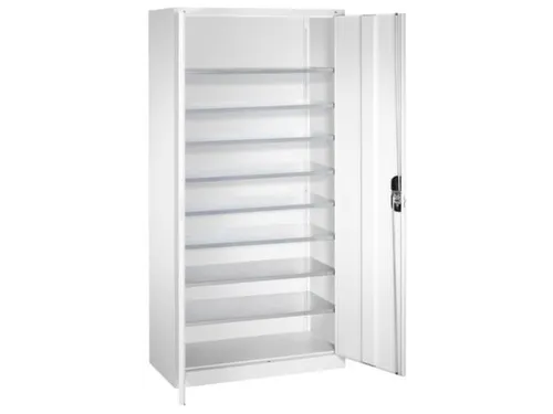 Kast Met Openslaande Deuren Hxbxd 1980x1000x420mm 8legborden Staal