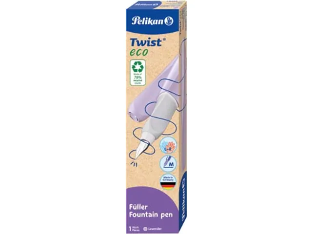 Twist vulpen Eco, met vulling, lavendel