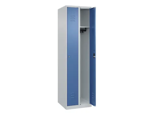 locker,HxBxD 1850x500x500mm,2vak,vak B 250mm,cil.-slot,staand op vloer