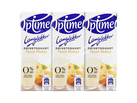 Drinkyoghurt Optimel Langlekker perzik abrikoos 20cl