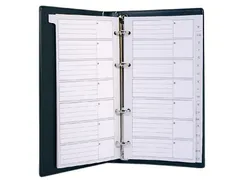 Telefoonalbum Kangaro 215x130mm A-Z 4-rings zwart