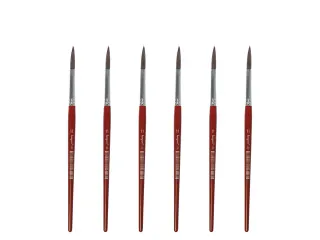 Penseel Kangaro Serie 120 rond Nr. 11 geitenhaar doos 6 stuks - 1