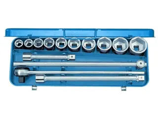 32 EMZ dopsleutelset 3/4 inch 14-delig zeskant 22-50mm - 1