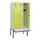 locker met bank,HxBxD 1950x900x815mm,3vak,vak B 300mm,draaigrendel