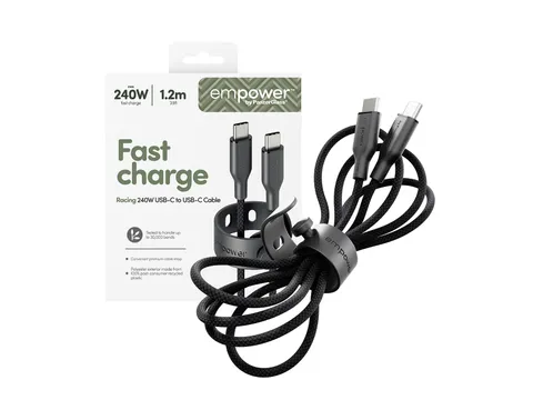 PanzerGlass empower by Racing 240W USB-C to USB-C Cable | USB 2.
