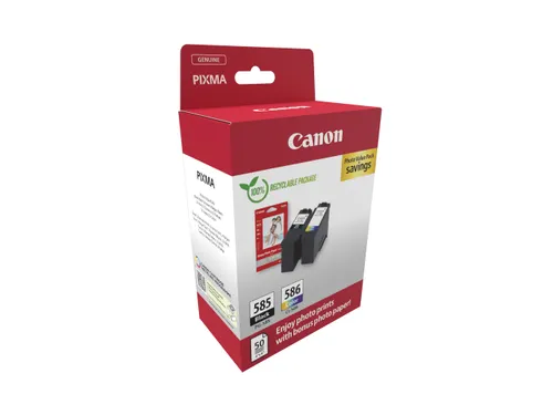 Canon PG-585/CL-586 PVP, Zwart, Cyaan, Magenta, Geel, 2 stuk(s), Photo