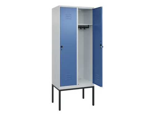 locker,HxBxD 2120x800x500mm,2vak,vak B 400mm,draaigrendel