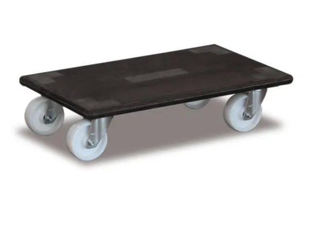 Möbelhund dolly draagverm. 900kg laadvl. LxB 600x600mm laad H 176mm