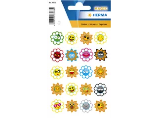 Sticker Etiket Herma 3668 Gekke Zonnen Puffy 20 stuks - 2
