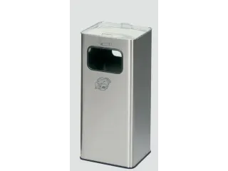 Combi-Asbak 705x330x330mm Rvs Asbakinzet Alu Zeef Verzinkt 38 Liter - 1
