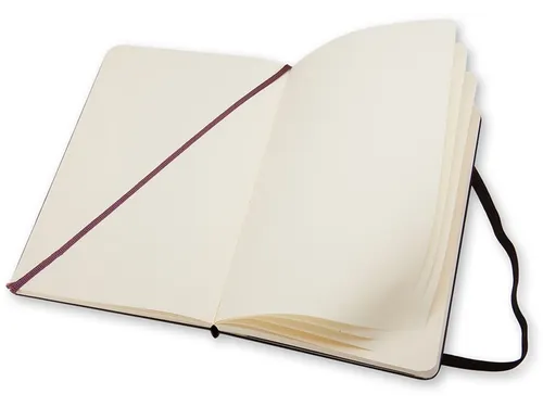 Notitieboek Moleskine large 130x210mm blanco hard cover zwart