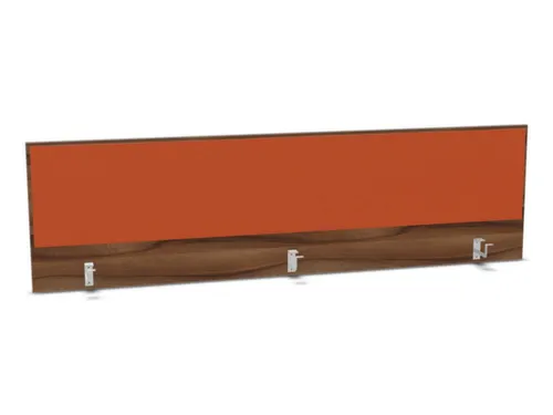 opzetpaneel bureau aanbouw achter NP-tiepolo nut BN3012-oranje 2000mm