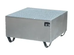 Systeem-Opvangbak Verzinkt 1x200l 203l 465x 800x800mm Rooster