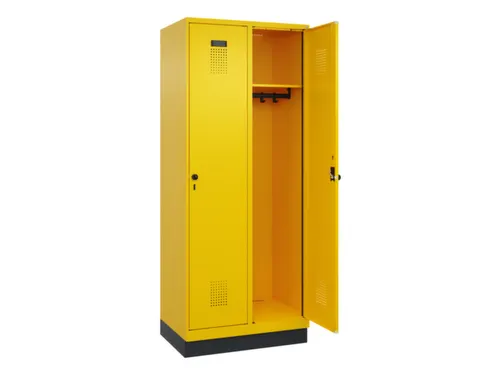 locker,HxBxD 1950x800x500mm,2vak,vak B 400mm,draaigrendel,sokkel