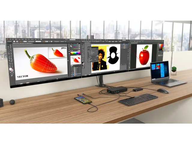 USB 3.0 / USB-C / Thunderbolt, 3x 4K Docking Station + Power Delivery