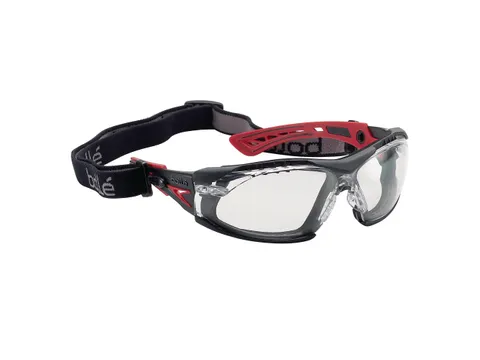 Bollé Rush+ veiligheidsbril, heldere lens, krasvast, anti-condens, pe