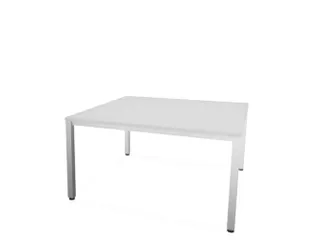 vergadertafel,HxBxD 740x1400x1400mm,hoekig,MP-lichtgrijs - 1