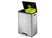 Ecocasa Ii Recycling Pedaalemmer Mat RVS 20 Liter + 20 Liter