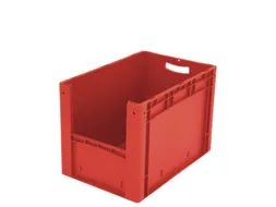 Euronorm Stapelkrat M. Grijpopening Pp 420x600x400mm Rood