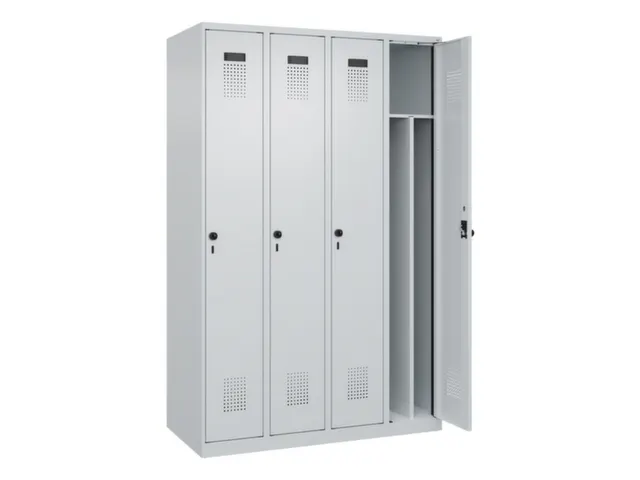 locker voor scheiding van kleding,HxBxD 1850x1200x500mm,4vak