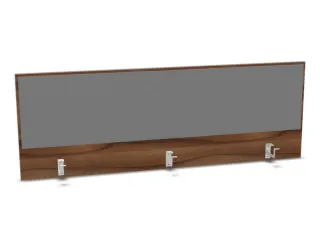 opzetpaneel bureau aanbouw achter NP-tiepolo nut BN8078-grijs 1600mm - 1
