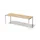 bureau HxBxD 740x2200x800mm blad esdoorn 4-voeten verkeerswit