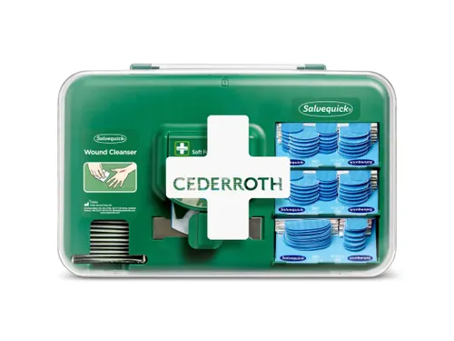 Wond dispenser Cederroth Salvequick blauw