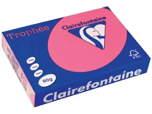 Trophée Intens Gekleurd Papier A4 80 gram 500vel Fuchsia Roze