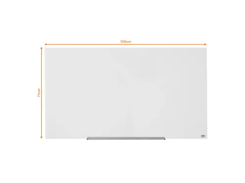 Glasbord Magnetisch Nobo Impression Pro 126x71cm briljant wit